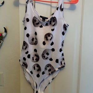 Forget 21 panda body suit